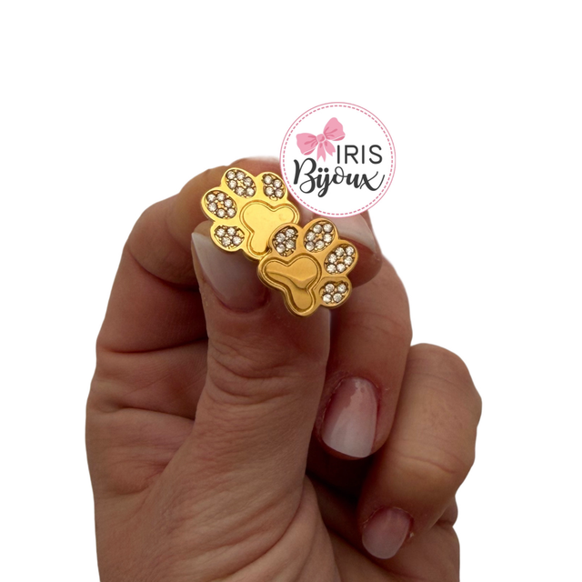 Orecchini zampetta a lobo