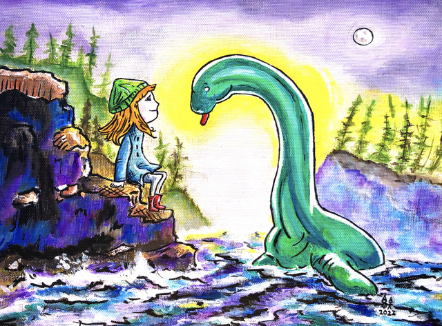 X1 Prints - The Loch Ness Monster 8"x10" (£7.50 per unit)