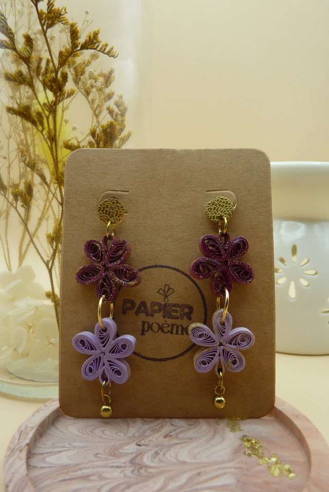 Modèle Charleston - Prune et lilas