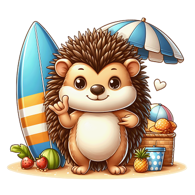 Cute Hedgehog Coaster