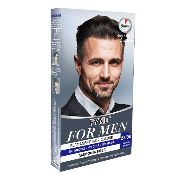 Fyne For Men Permanent Hair Colour (23/00 Medium Brown)