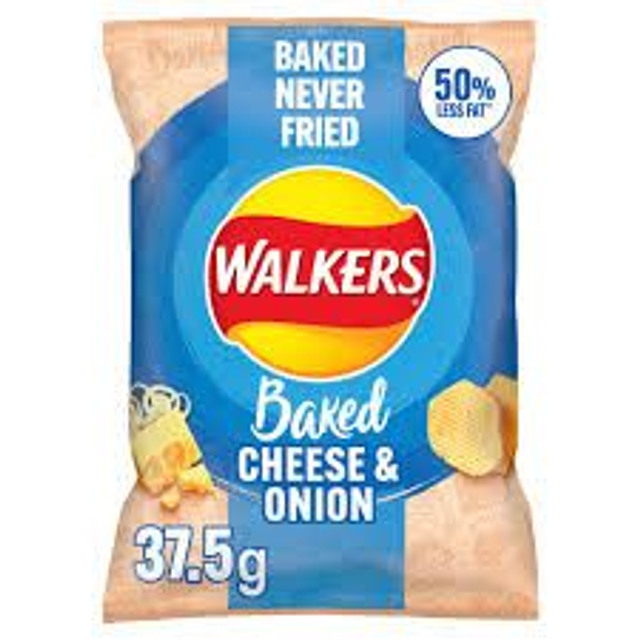 Walkers Baked Cheese and Onion crisps