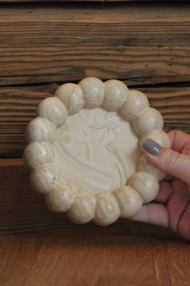 Vide poche bubble beige 