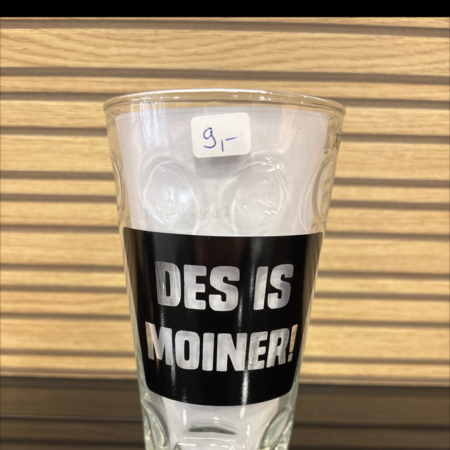Dubbeglas Des ist Moiner Schwarz 0,5l