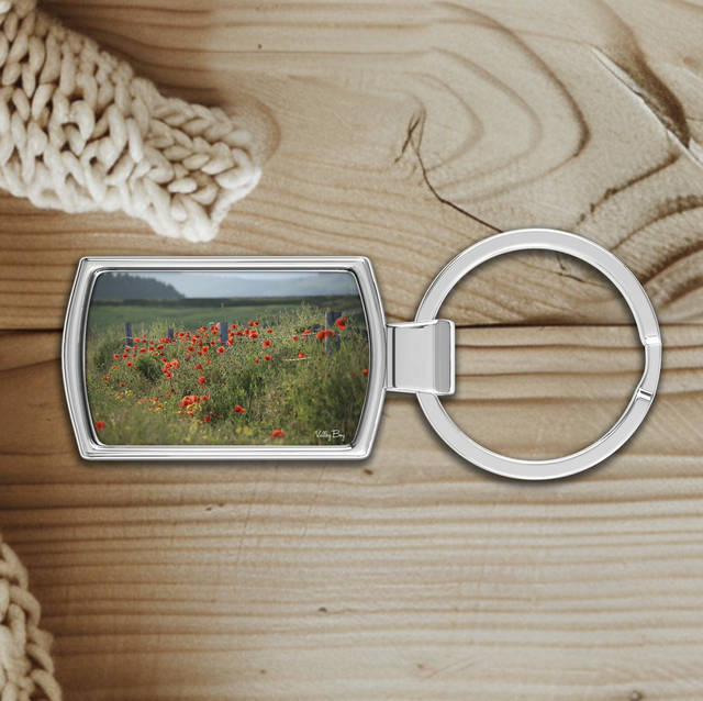 "Poppies at High Bradfield" Keyring  
