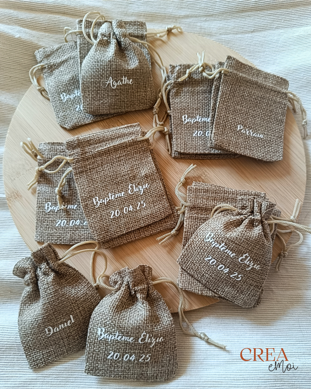 Sachets personnalisés - Lot de 10