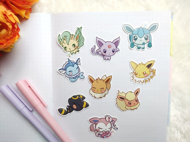 Eeveelutions mini stickers pack