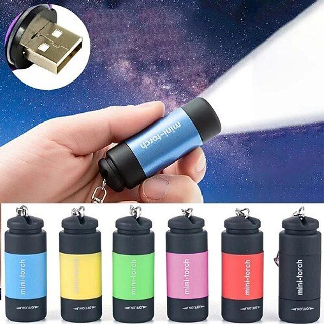 Mini LED - Taschenlampe Schüsselanhänger