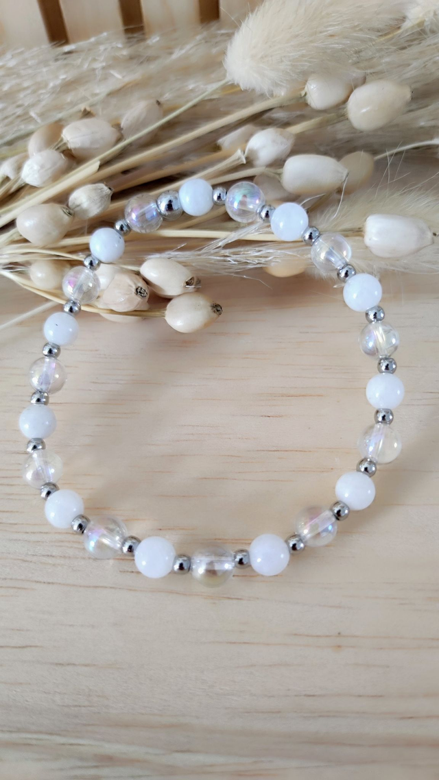 Bracelet "Pierre de Lumière et de Réconfort" Péristérite