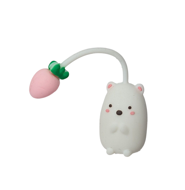 White Hamster With Heart Topper