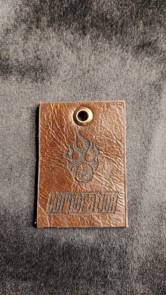 070 / 100 2nd Limited Edition Genuine CORP SOFA Leather Keyring