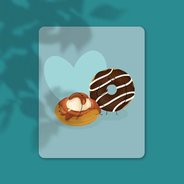 Amour donuts - 13,9 x 10,7 cm