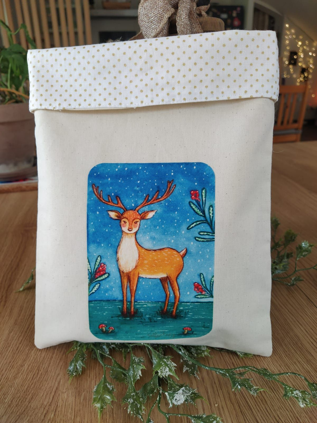 Pochette à livre grand modèle - Biche