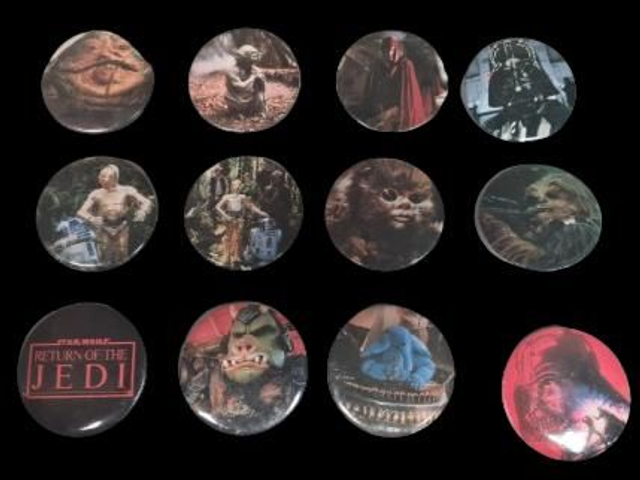 Star Wars 1983 Return of The Jedi Badge Set (12 Piece)