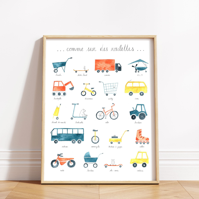 Affiche "Comme sur des roulettes"