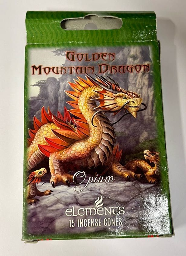 Elements Incense Cones -  Golden Mountain (Opium)