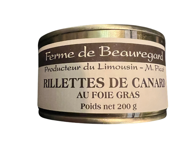 Rillettes de canard au foie gras 200 g