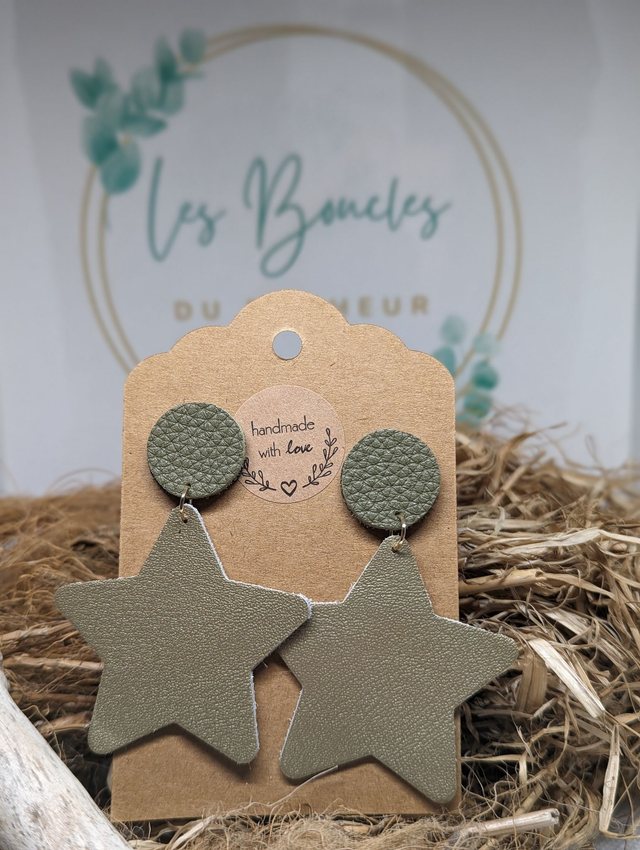 Boucles d&#039;oreilles Star s004