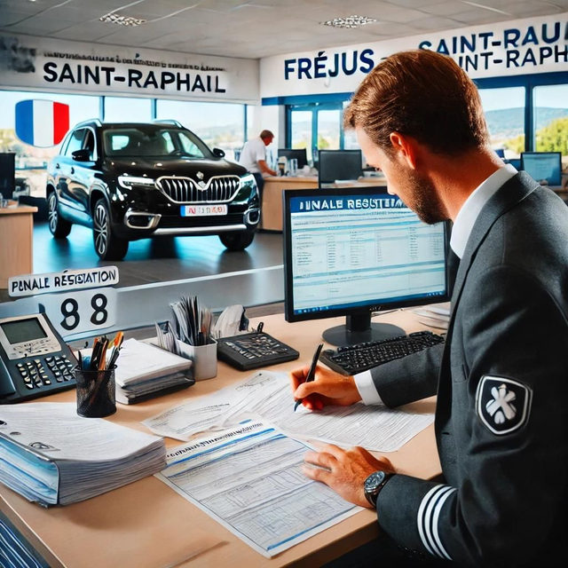 Immatriculation définitive d’un véhicule importé à Fréjus - Saint-Raphaël