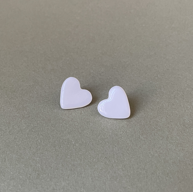 Boucles d’oreilles puces | Petit cœur 