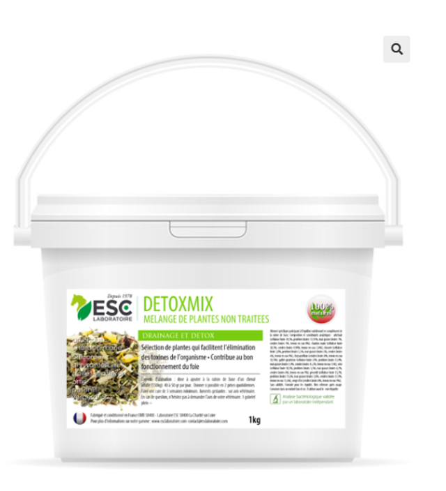 DETOXMIX – Drainage et détox cheval – Mélange de plantes