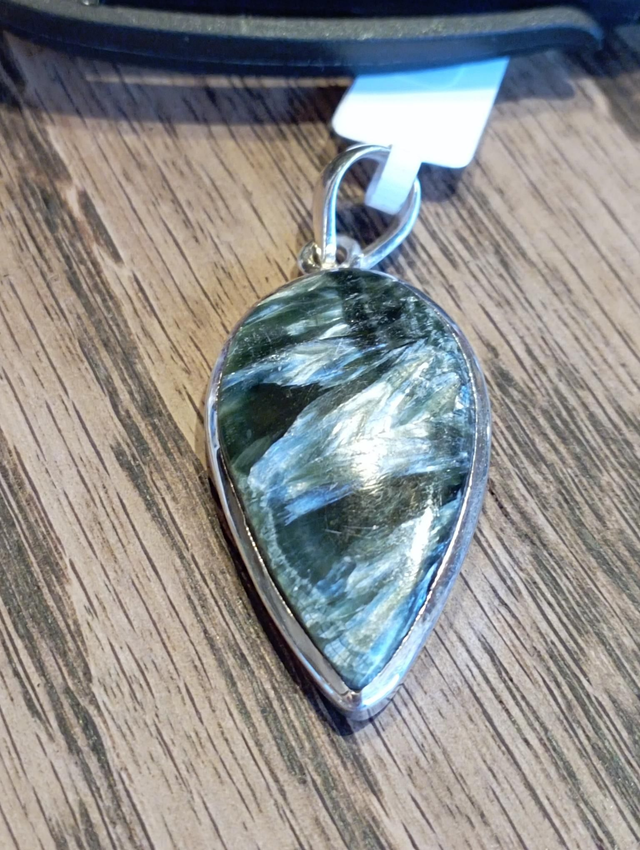 Pendentif Argent Séraphinite