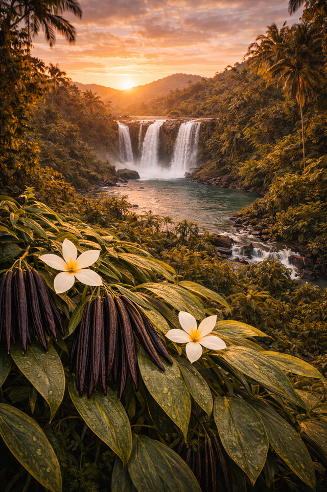 🖼️ Impression murale A4 — Escapade Tropicale de Vanille