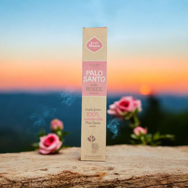 Palo Santo et Rose - Encens Sagrada Madre