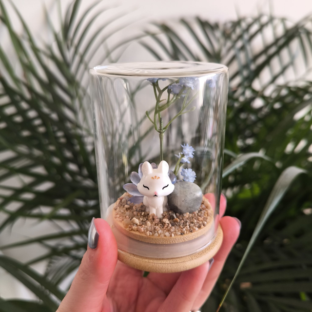 Ami protecteur - Kitsune bleu (labradorite)