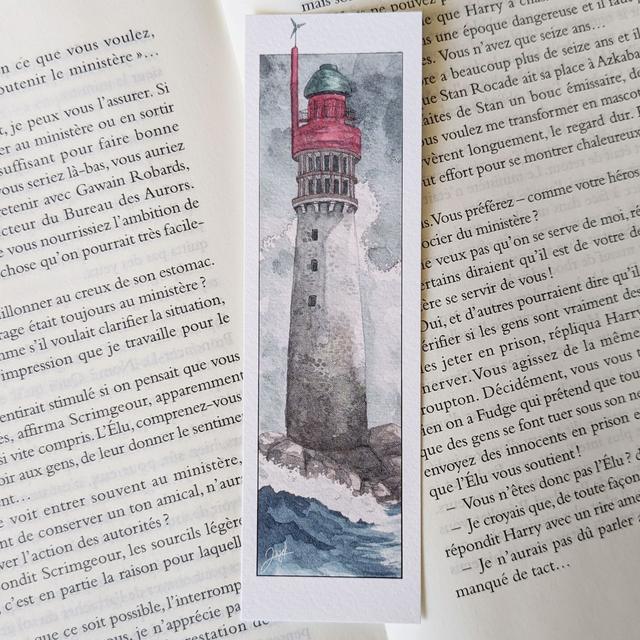 Marque-page - Bretagne - Tempête au Grand Jardin