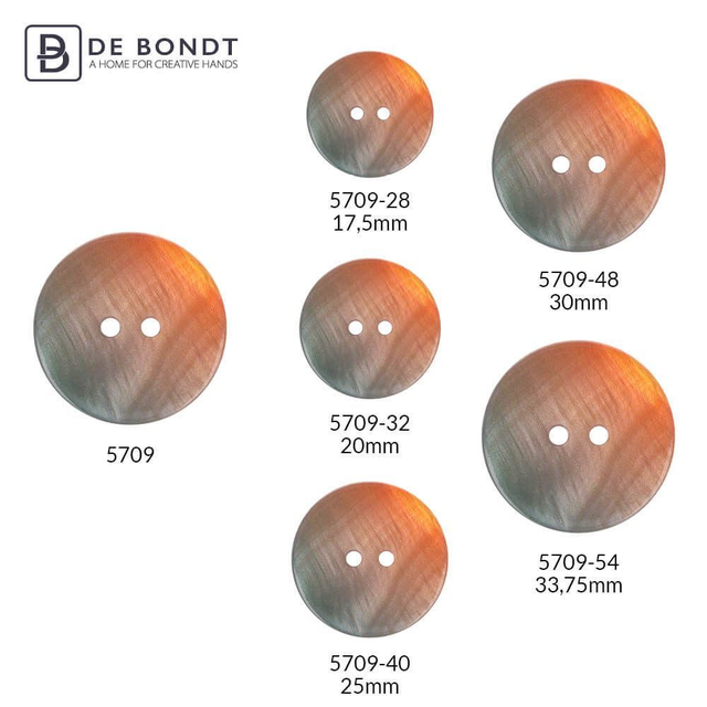 Knopen: Parelmoer 15mm