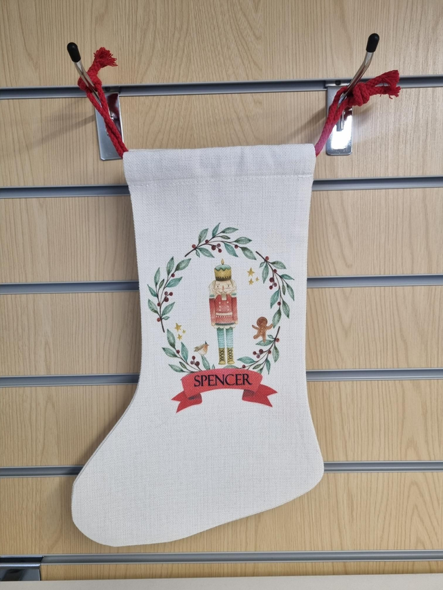 PRE ORDER Personalised Nutcracker Christmas Stocking 