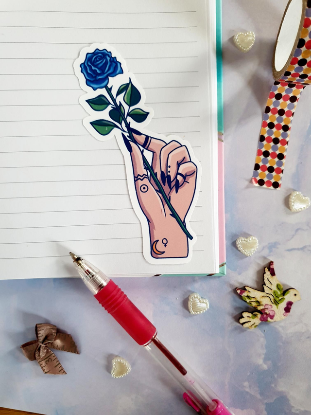 Midnight Rose Single Stickers