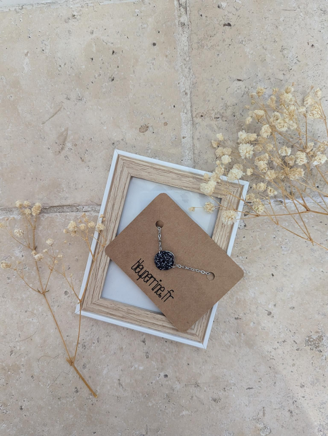 Bracelet bleu marine métallisé