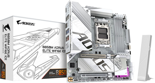 02.2.0100 – Scheda Madre Gigabyte B850 EAGLE ICE – ATX entry‑level bianca per Ryzen 7000/8000/9000