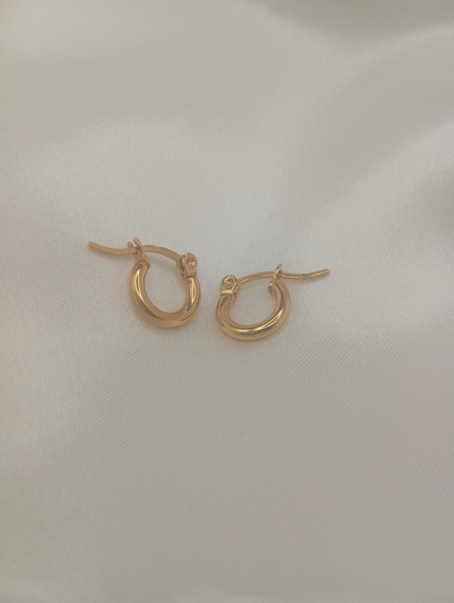 Créoles rondes dorées 