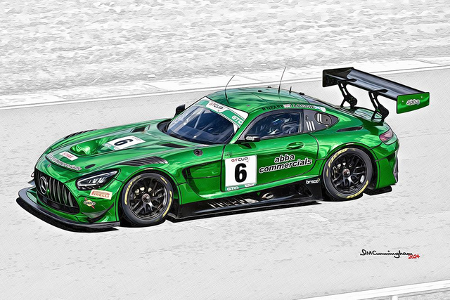 C240603 Mercedes-AMG GT3Evo GTCup 2024 ABBA Commercials #6 Donington Park ICA9610