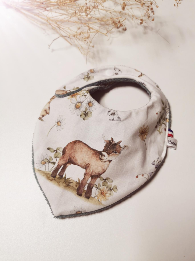 Bavoir bandana biquette 