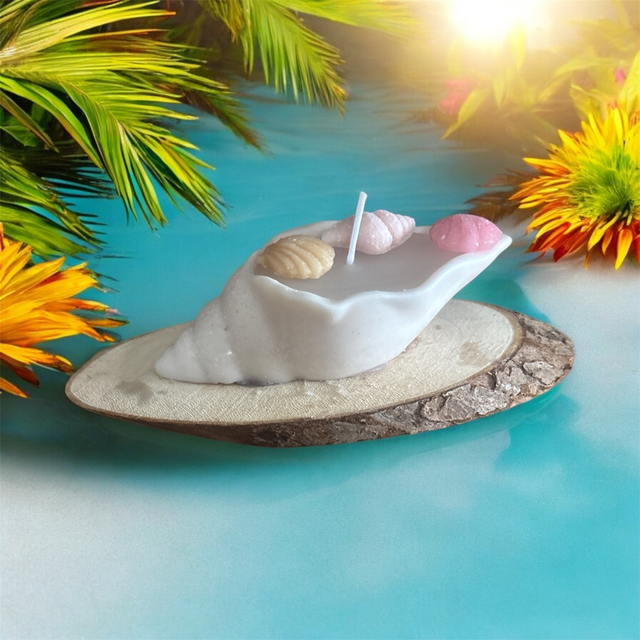 Bougie coquillage