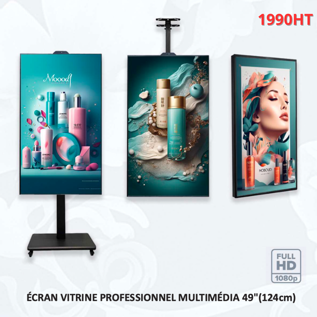 Écran vitrine haute luminosité - 49" - 2500 nits - FULL HD 