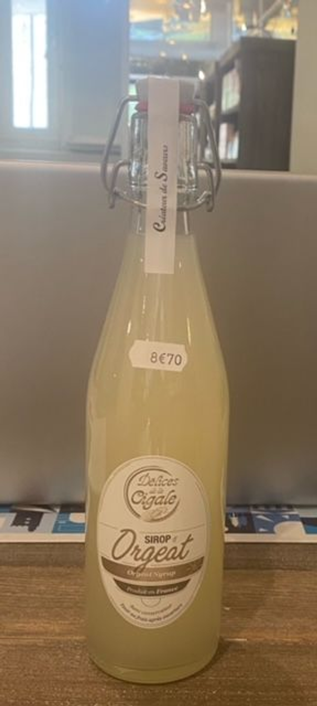 Sirop d'orgeats les delices de la cigale 25 cl