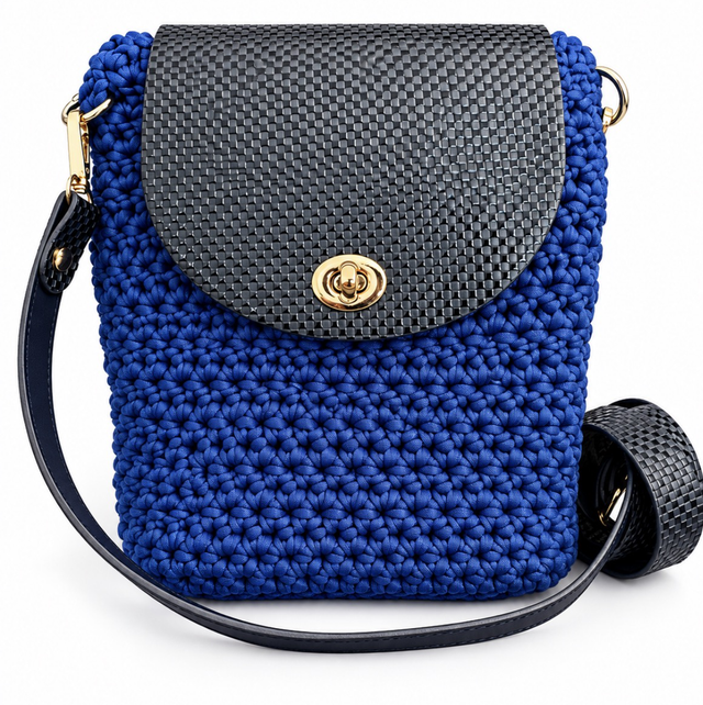 Sac à main en crochet bordeaux – Fait main | Élégant & intemporel
