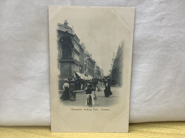 Cheapside, Looking East. London Vintage Unbranded Postcard Our Ref A94 £2.50