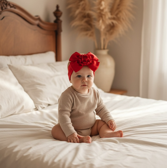 Baby’s Red Bow Headband 