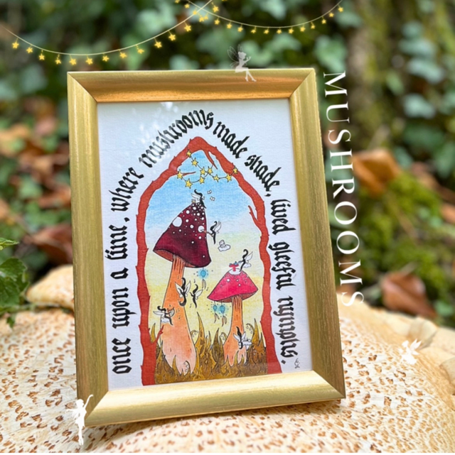 Carte 13x18cm : MUSHROOMS 