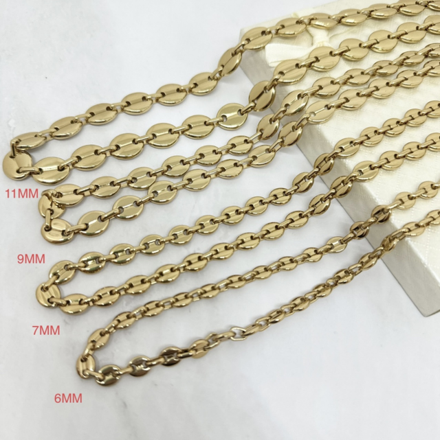 Collier homme grain de café 