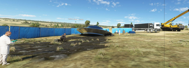 UFO Absturz Kurzflug 