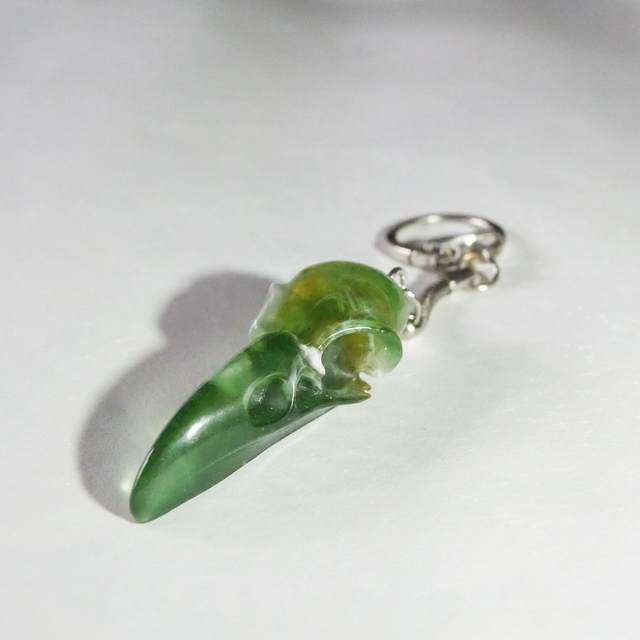 Porte-clés crâne de corbeau