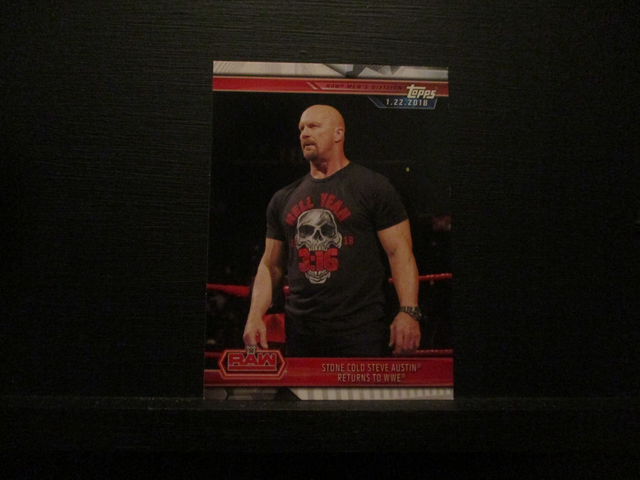 Stone Cole Steve Austin Returns To WWE - Champions Original Trading Card #21