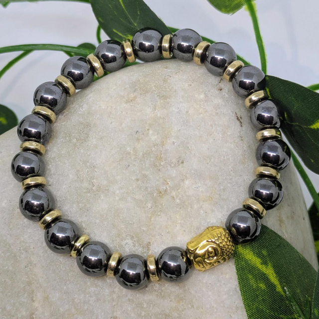 Bracelet &quot;Hématite&quot; 8mm BR-051